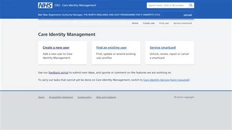 cis dashboard smart card|Care Identity Management .